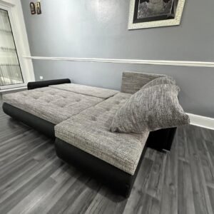 Tweed Corner Sofa Bed